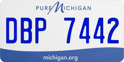 MI license plate DBP7442