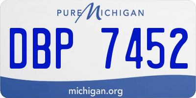 MI license plate DBP7452