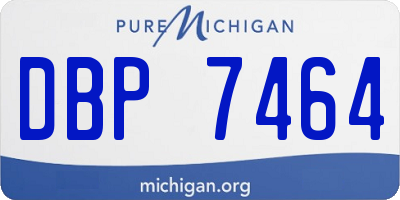MI license plate DBP7464