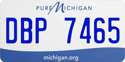 MI license plate DBP7465