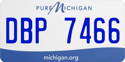 MI license plate DBP7466