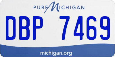 MI license plate DBP7469