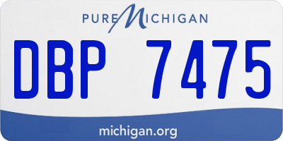 MI license plate DBP7475