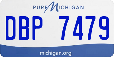 MI license plate DBP7479
