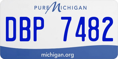 MI license plate DBP7482