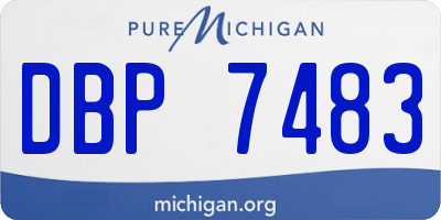 MI license plate DBP7483