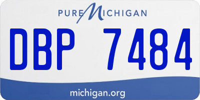 MI license plate DBP7484