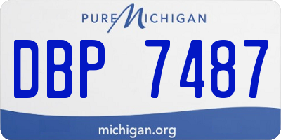 MI license plate DBP7487