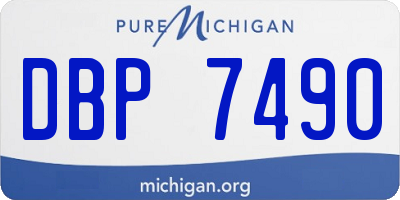 MI license plate DBP7490