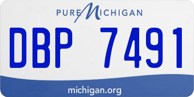 MI license plate DBP7491