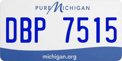MI license plate DBP7515