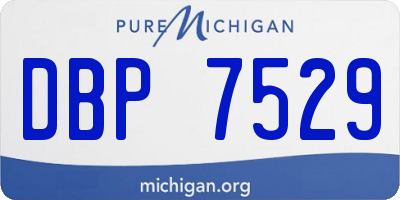 MI license plate DBP7529
