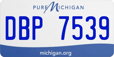 MI license plate DBP7539