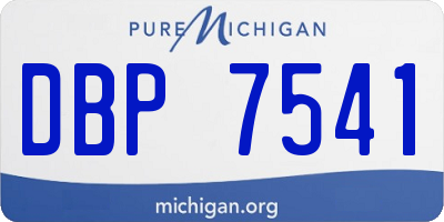 MI license plate DBP7541