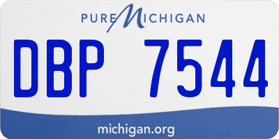 MI license plate DBP7544