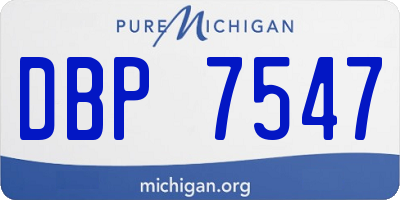 MI license plate DBP7547
