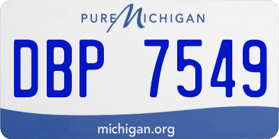 MI license plate DBP7549