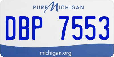 MI license plate DBP7553