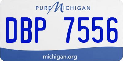 MI license plate DBP7556