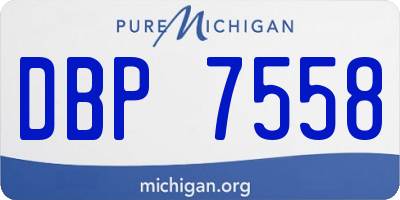 MI license plate DBP7558