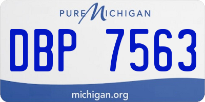 MI license plate DBP7563