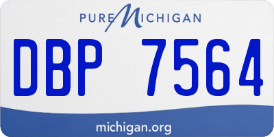 MI license plate DBP7564