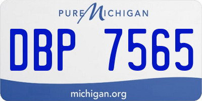MI license plate DBP7565