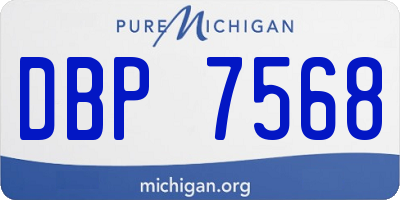MI license plate DBP7568