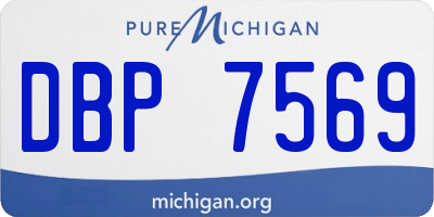 MI license plate DBP7569