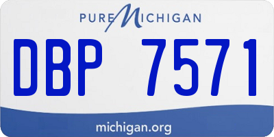 MI license plate DBP7571