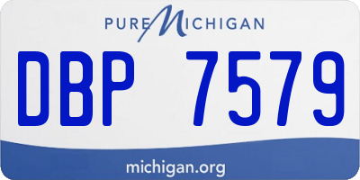 MI license plate DBP7579
