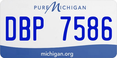 MI license plate DBP7586