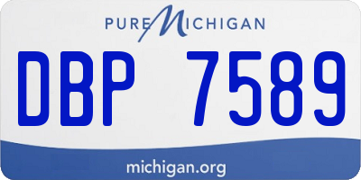 MI license plate DBP7589