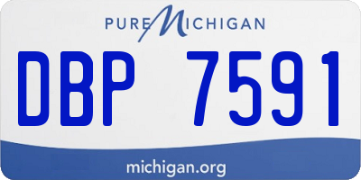 MI license plate DBP7591