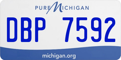 MI license plate DBP7592