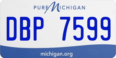 MI license plate DBP7599