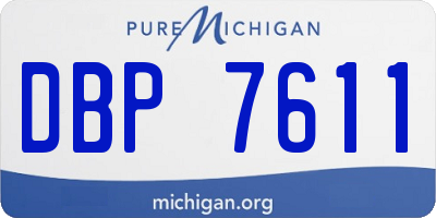 MI license plate DBP7611