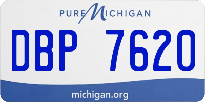 MI license plate DBP7620
