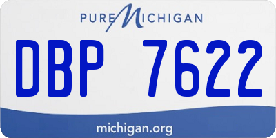 MI license plate DBP7622
