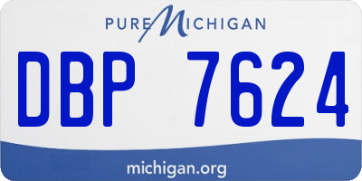 MI license plate DBP7624