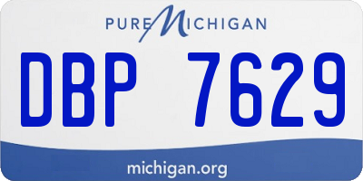 MI license plate DBP7629