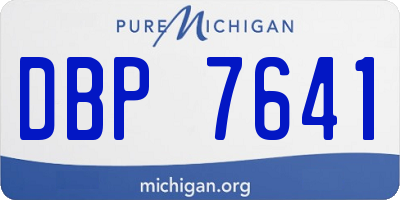 MI license plate DBP7641