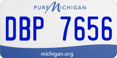 MI license plate DBP7656