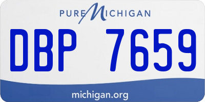 MI license plate DBP7659