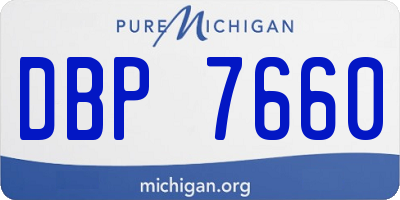 MI license plate DBP7660
