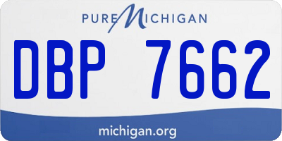 MI license plate DBP7662
