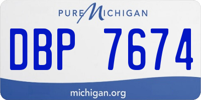 MI license plate DBP7674