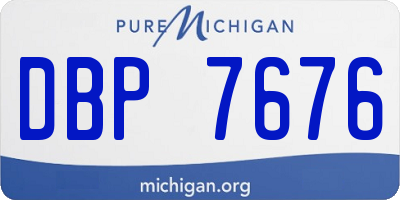MI license plate DBP7676