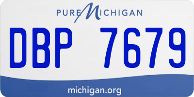 MI license plate DBP7679
