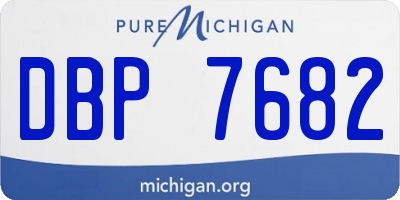 MI license plate DBP7682